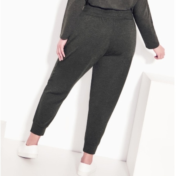 Zim & ZOE Charcoal Tie Waist Pant Jogger Size 20 NWT (Q05.5) - Picture 5 of 7